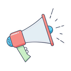 megaphone icon, megaphone vector illustration-simple illustration of megaphone, perfect for megaphone logos and icons