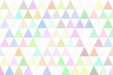 立体的なカラフルな三角形が並ぶパターンの素材