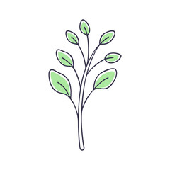 minimalist plant icon, minimalist plant vector illustration-simple illustration of minimalist plant, perfect for minimalist plant logos and icons