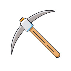 mining pickaxe icon, mining pickaxe vector illustration-simple illustration of mining pickaxe, perfect for mining pickaxe logos and icons