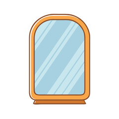 mirror icon, mirror vector illustration-simple illustration of mirror, perfect for mirror logos and icons