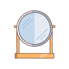 mirror icon, mirror vector illustration-simple illustration of mirror, perfect for mirror logos and icons