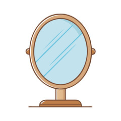 mirror icon, mirror vector illustration-simple illustration of mirror, perfect for mirror logos and icons