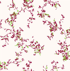 botanical floral vector seamless pattern with roses herbs and leaves big set background with flowers