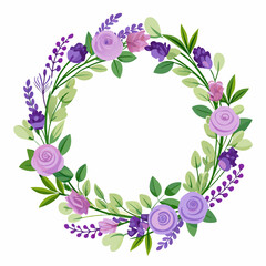 wedding wreath featuring vector