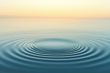 minimalist design featuring concentric circles fading into background symbolizing ripple effect of change