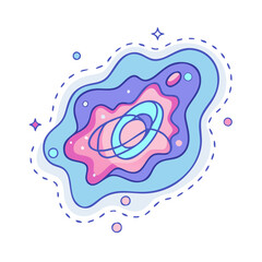 nebula icon, nebula vector illustration-simple illustration of nebula, perfect for nebula logos and icons
