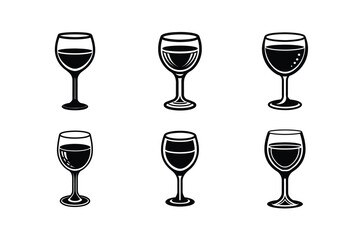 set of glasses