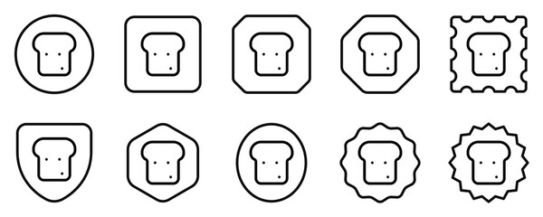 Editable bread, toast vector icon. Part of a big icon set family. Perfect for web and app interfaces, presentations, infographics, etc
