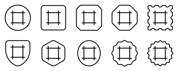 Editable frame, artboard vector icon. Part of a big icon set family. Perfect for web and app interfaces, presentations, infographics, etc