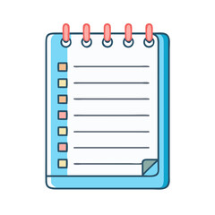 notepad icon, notepad vector illustration-simple illustration of notepad, perfect for notepad logos and icons