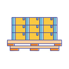 pallet icon, pallet vector illustration-simple illustration of pallet, perfect for pallet logos and icons