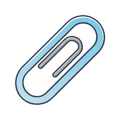 paperclip icon, paperclip vector illustration-simple illustration of paperclip, perfect for paperclip logos and icons