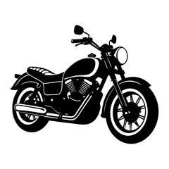 Obraz premium Motorcycle silhouette