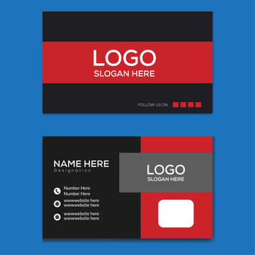 Creative professional corporate business card design template. Visiting card for corporate print. Modern and simple business card template