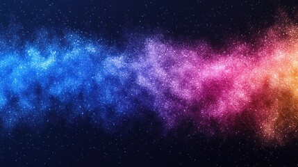 Fototapeta premium Vibrant cosmic nebula showcasing a blend of colors in a starry night sky, ideal for space themes