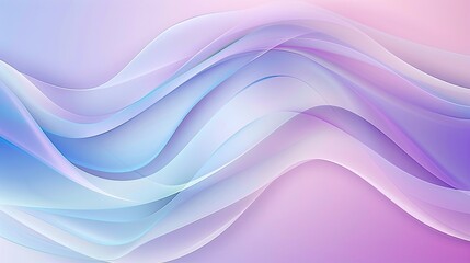 Soft Abstract Waves in Pastel Shades of Pink and Blue Tones