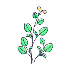 plant icon, plant vector illustration-simple illustration of plant, perfect for plant logos and icons