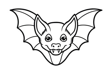 bat on white background