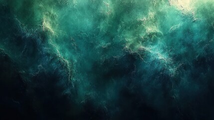 Obraz premium Abstract swirling teal and dark blue background with ethereal textures, ideal for digital design use