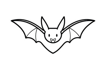 bat on white background