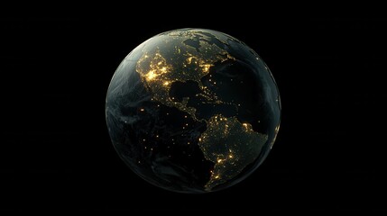 A digitally rendered Earth globe with glowing lines connecting points of light.