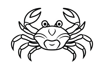 crab on white