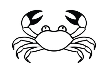 crab on white