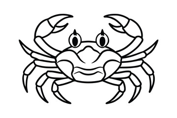 crab on white