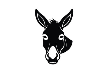 portrait of a donkey head