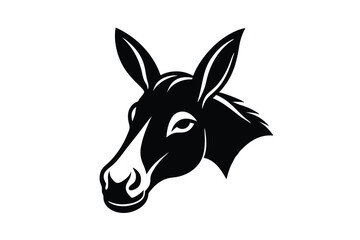 portrait of a donkey head