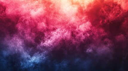 Vibrant abstract smoke or fog swirling in shades of pink, blue, and purple, creating a mystical atmosphere