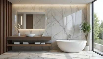 modern  bathroom interior background  and white colour background 