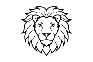 lion head vector