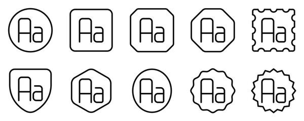 Editable font capitalization vector icon. Part of a big icon set family. Perfect for web and app interfaces, presentations, infographics, etc