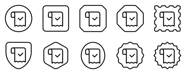 Editable invoice, subscription vector icon. Part of a big icon set family. Perfect for web and app interfaces, presentations, infographics, etc