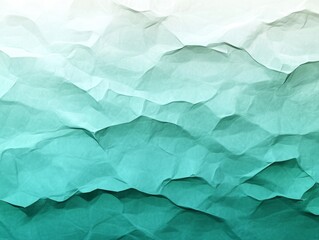 Fototapeta premium Abstract teal crumpled paper texture