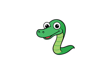 illustration of a cartoon snake