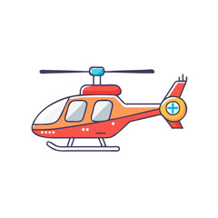 rescue helicopter icon, rescue helicopter vector illustration-simple illustration of rescue helicopter, perfect for rescue helicopter logos and icons