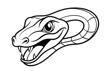 illustration of a cartoon snake