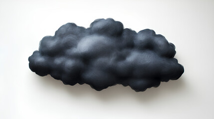 Black cloud. Black cloud with white background. Black smoke. Black smoke with white background. Dense black cloud.
