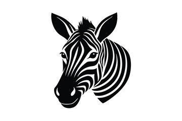 zebra head vector