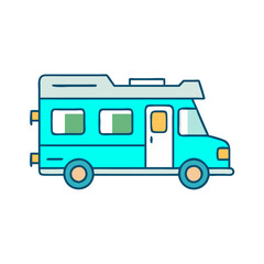 rv icon, rv vector illustration-simple illustration of rv, perfect for rv logos and icons