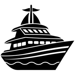 silhouette of a ship