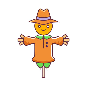 recommend clip art: scarecrow icon, scarecrow vector illustration-simple illustration of scarecrow, perfect for scarecrow logos and icons