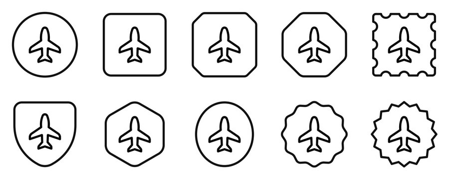 Editable vector airplane mode on icon. Part of a big icon set family. Perfect for web and app interfaces, presentations, infographics, etc