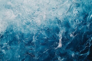 Obraz premium Abstract Blue Ice Texture Background