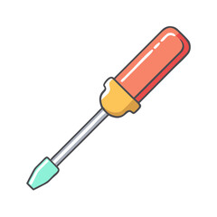 screwdriver icon, screwdriver vector illustration-simple illustration of screwdriver, perfect for screwdriver logos and icons