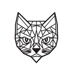 Geometric cat head design (2)
