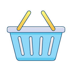 shopping basket icon, shopping basket vector illustration-simple illustration of shopping basket, perfect for shopping basket logos and icons